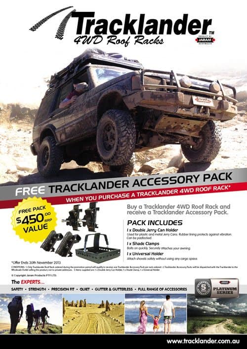 Tracklander Special Flyer NOV 011 Need a roof rack for your 4WD?